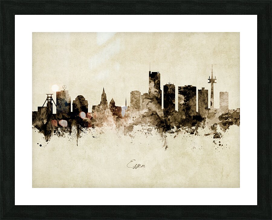 Essen Germany Skyline Picture Frame print