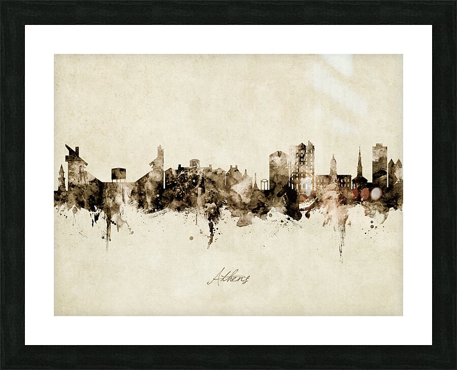 Athens Georgia Skyline Picture Frame print