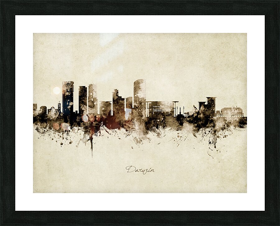 Darwin Australia Skyline Picture Frame print