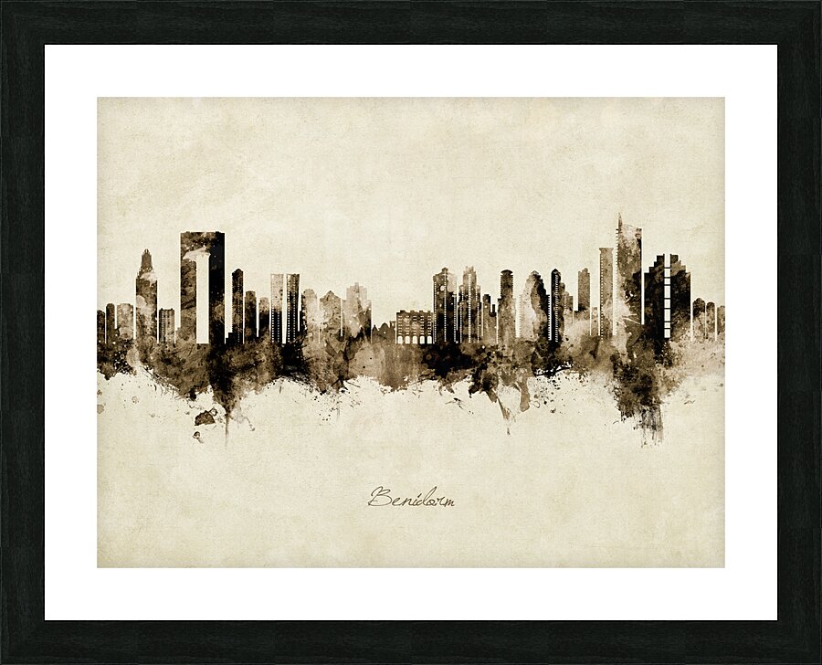 Benidorm Spain Skyline Picture Frame print