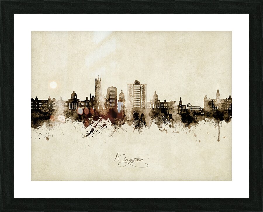Kingston Canada Skyline Picture Frame print