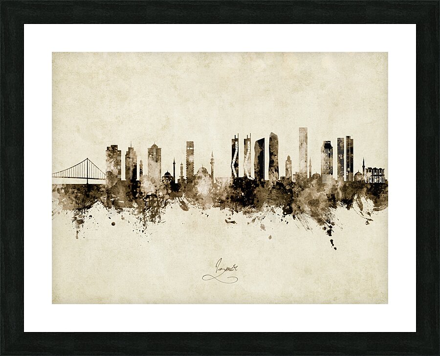 Izmir Turkey Skyline Picture Frame print