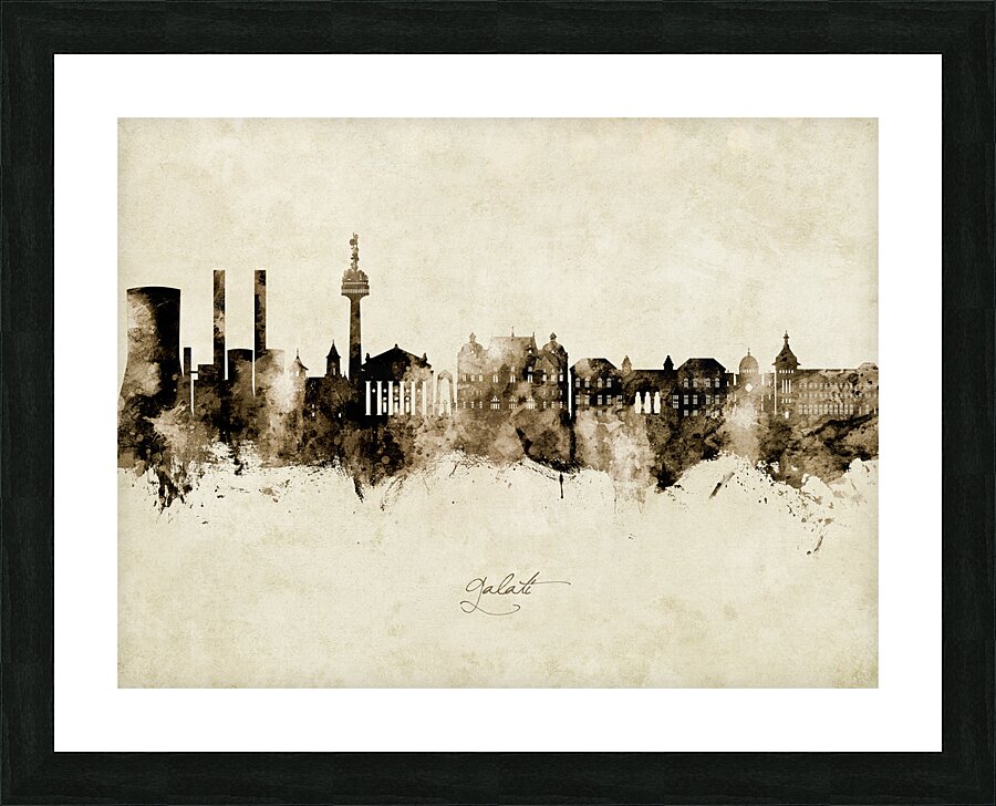 Galati Romania Skyline Picture Frame print