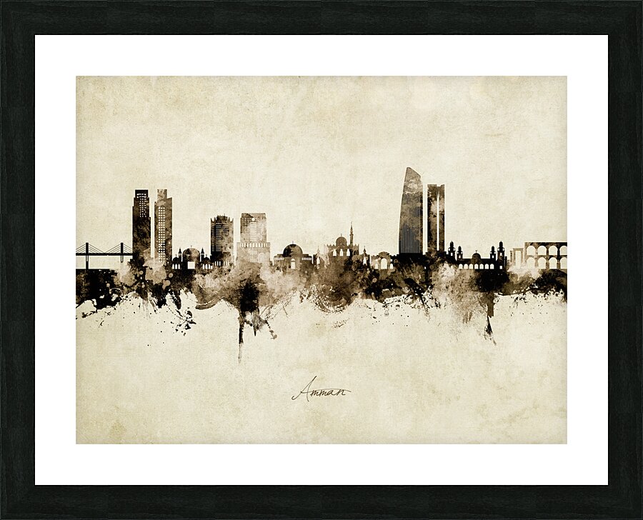 Amman Skyline Picture Frame print