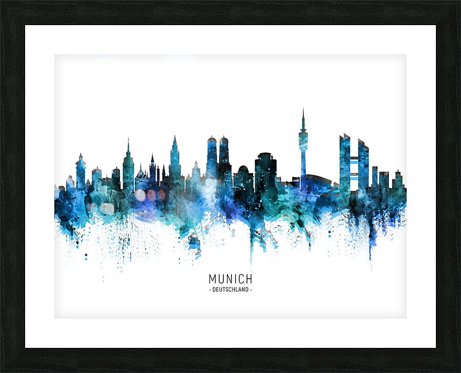 Munich Germany Skyline Picture Frame print