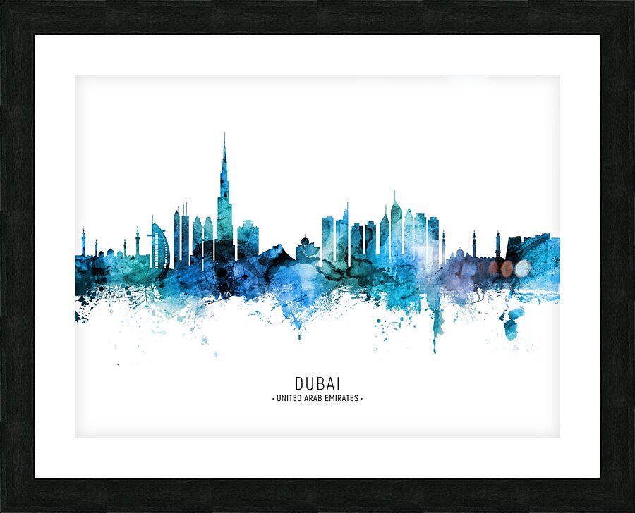 Dubai Skyline Picture Frame print