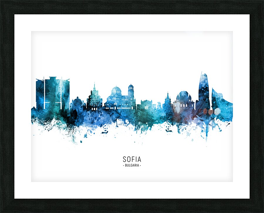 Sofia Bulgaria Skyline Picture Frame print