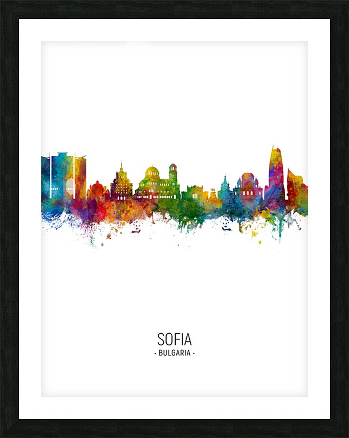 Sofia Bulgaria Skyline Picture Frame print