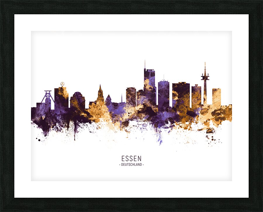 Essen Germany Skyline Picture Frame print