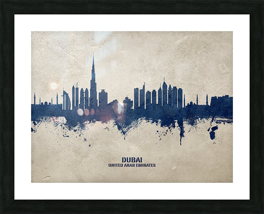 Dubai Skyline Picture Frame print