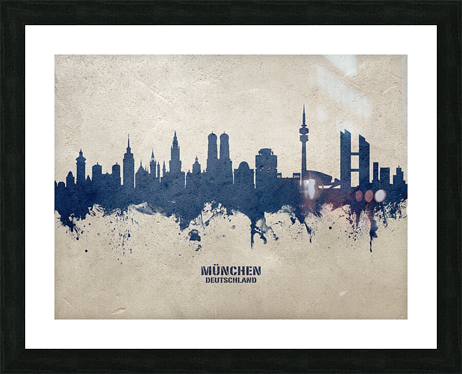 Munich Germany Skyline Picture Frame print