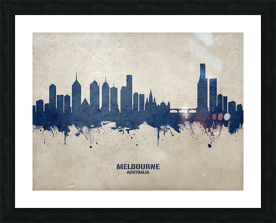 Melbourne Australia Skyline Picture Frame print