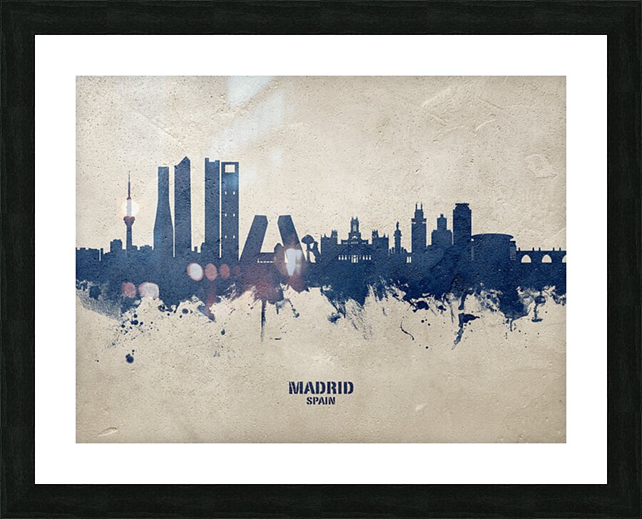 Madrid Spain Skyline Picture Frame print