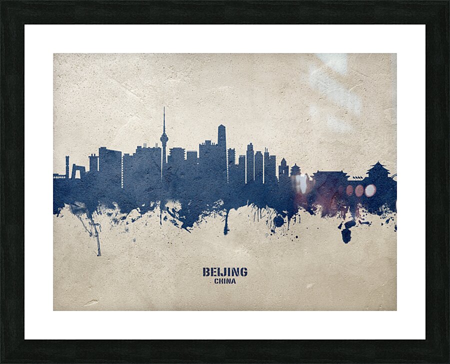 Beijing China Skyline Picture Frame print