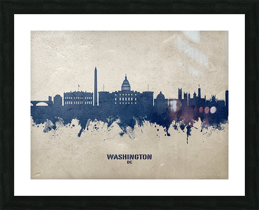 Washington DC Skyline Picture Frame print