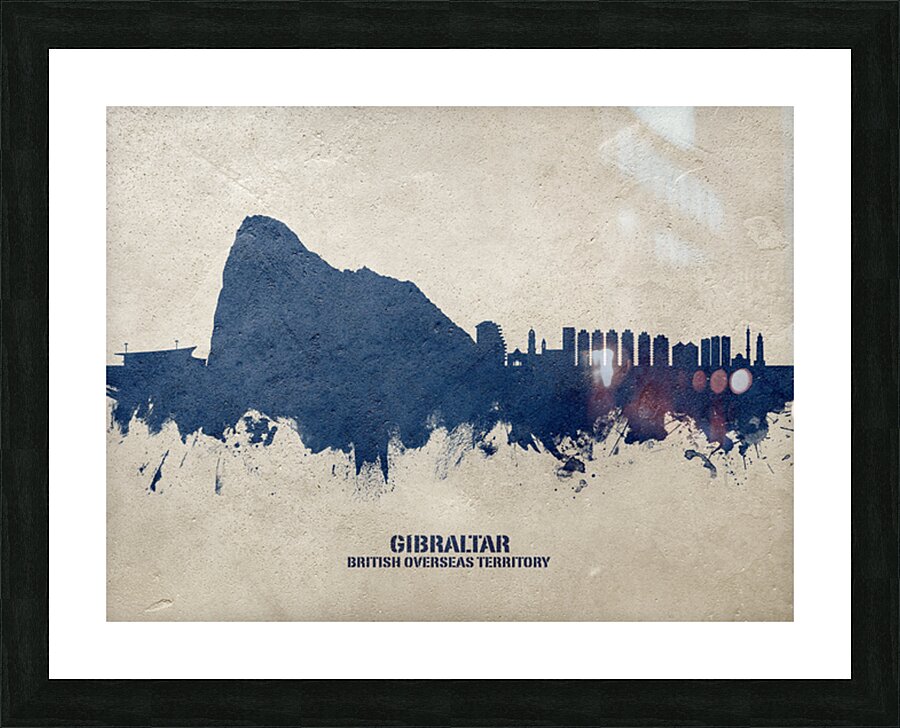 Gibraltar Skyline Picture Frame print
