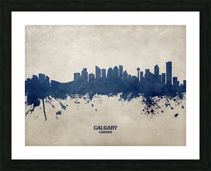Calgary Canada Skyline Picture Frame print