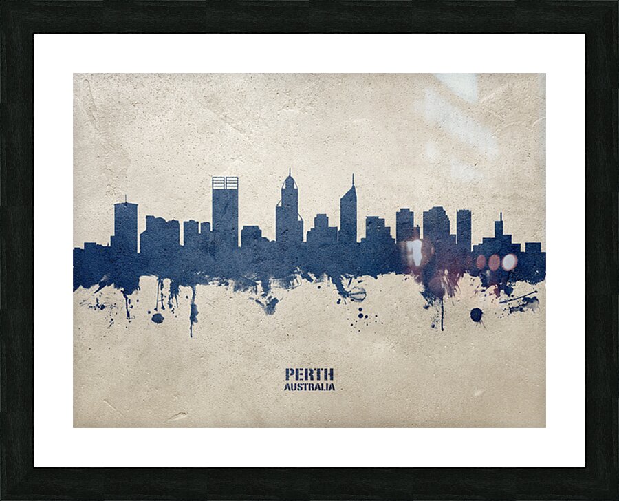 Perth Australia Skyline Picture Frame print