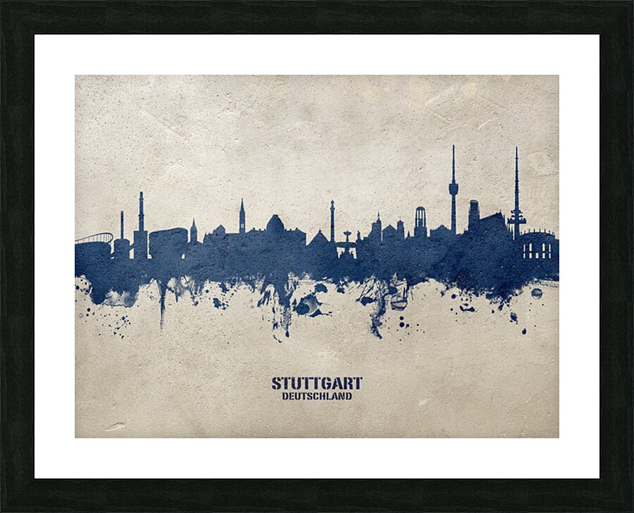 Stuttgart Germany Skyline Picture Frame print