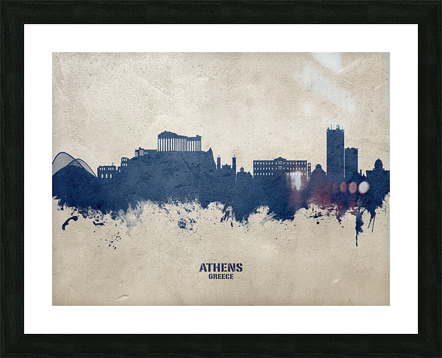 Athens Greece Skyline Picture Frame print