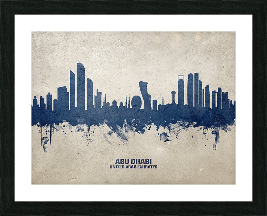 Abu Dhabi Skyline Picture Frame print