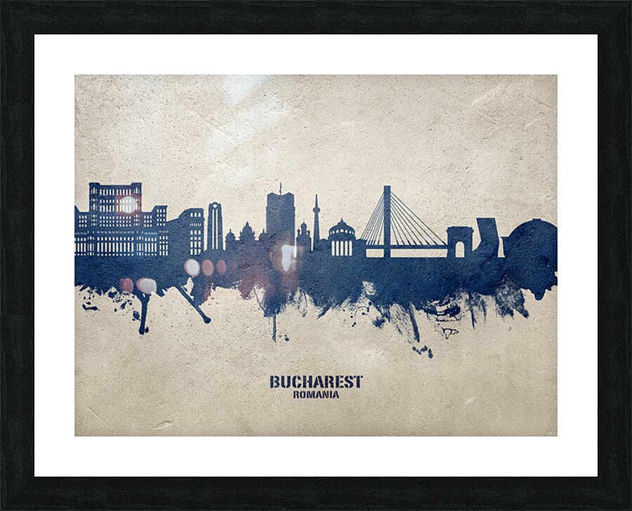 Bucharest Romania Skyline Picture Frame print