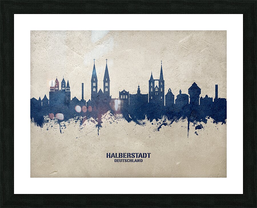 Halberstadt Germany Skyline Picture Frame print