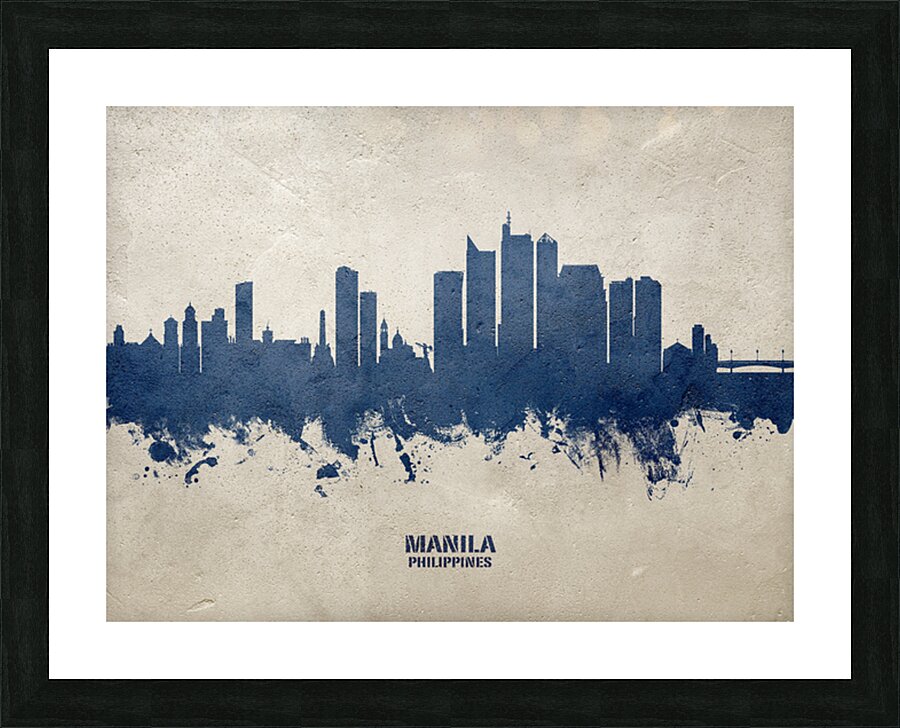 Manila Philippines Skyline Picture Frame print
