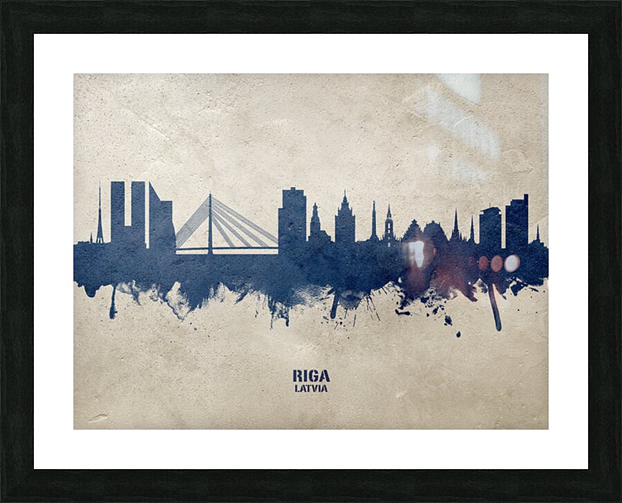 Riga Latvia Skyline Picture Frame print
