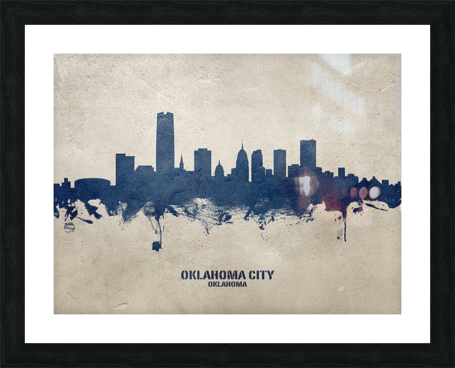 Oklahoma City Skyline Picture Frame print