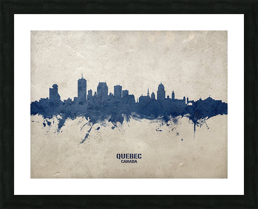 Quebec Canada Skyline Picture Frame print