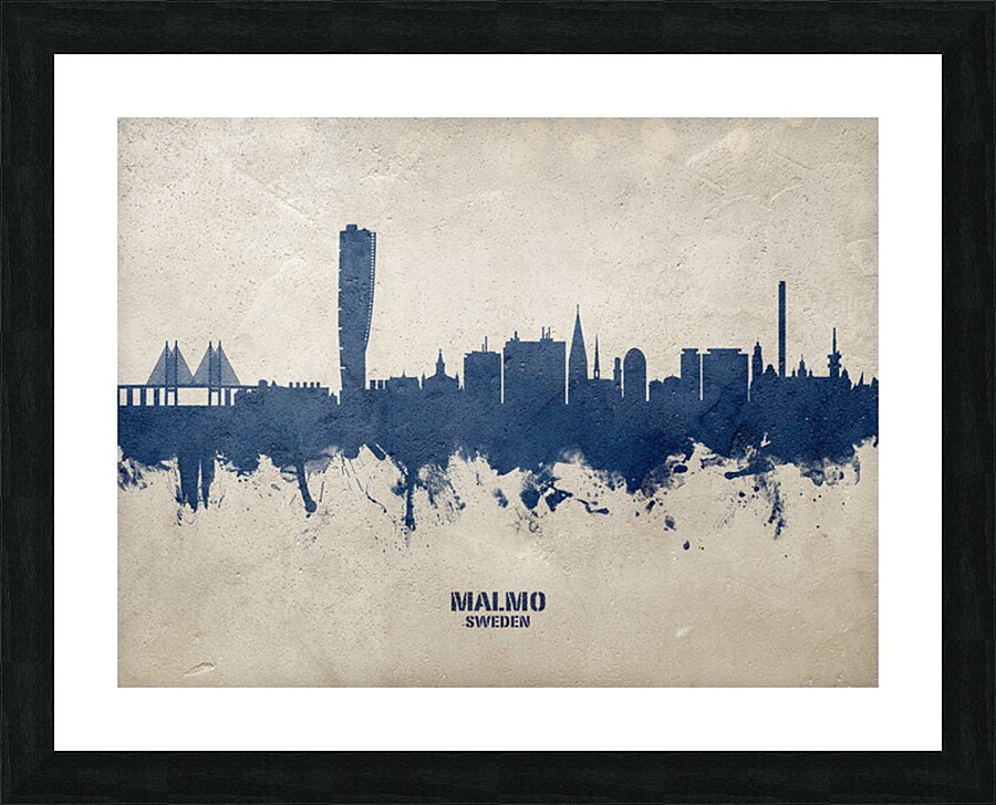 Malmo Sweden Skyline Picture Frame print