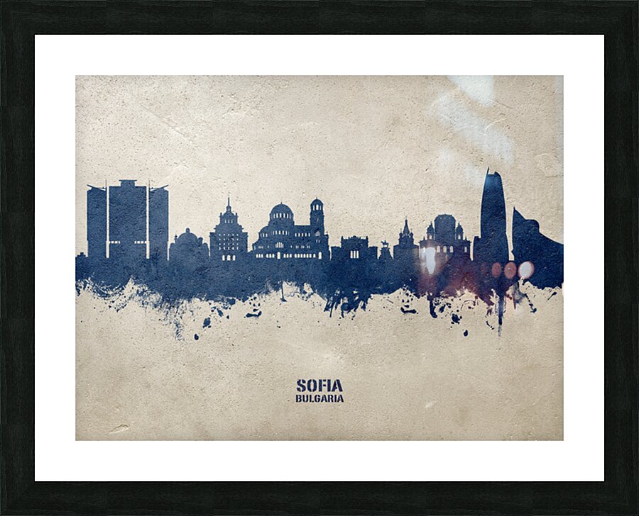 Sofia Bulgaria Skyline Picture Frame print