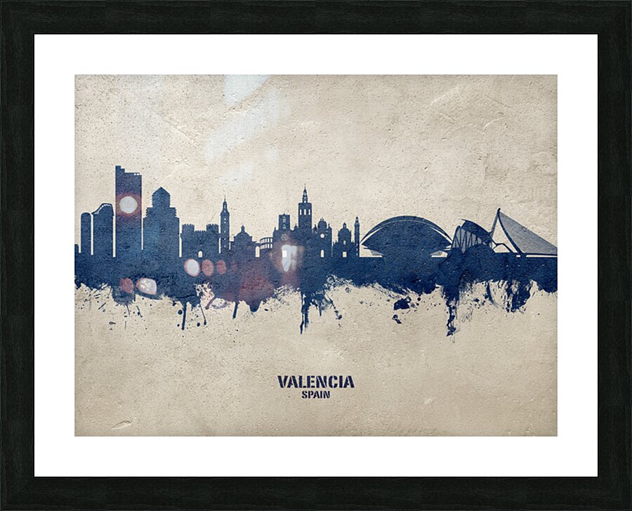 Valencia Spain Skyline Picture Frame print