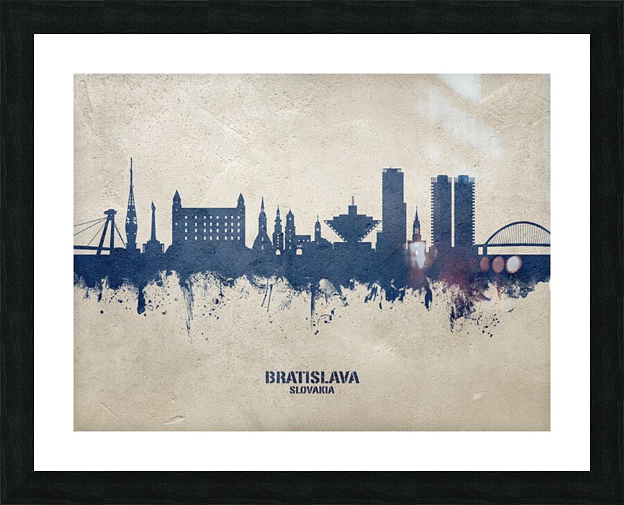 Bratislava Slovakia Skyline Picture Frame print