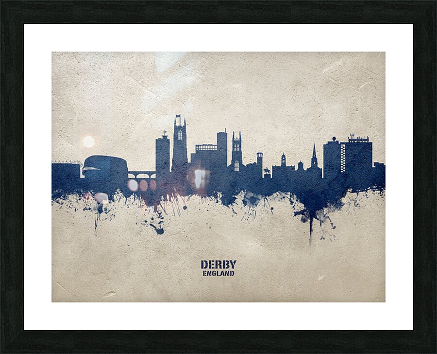 Derby England Skyline Picture Frame print