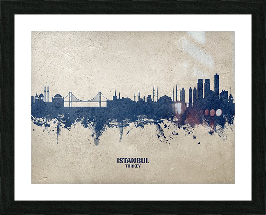 Istanbul Turkey Skyline Picture Frame print