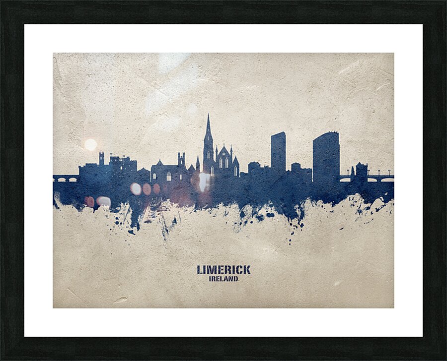 Limerick Ireland Skyline Picture Frame print