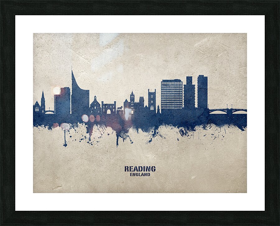 Reading England Skyline Picture Frame print