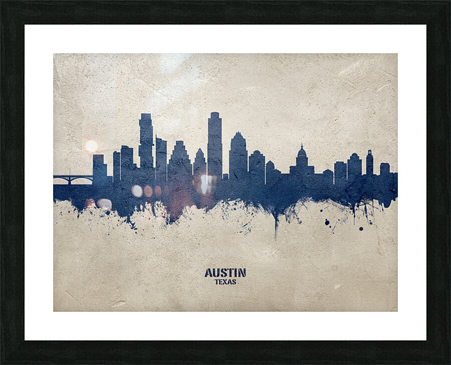 Austin Texas Skyline Picture Frame print