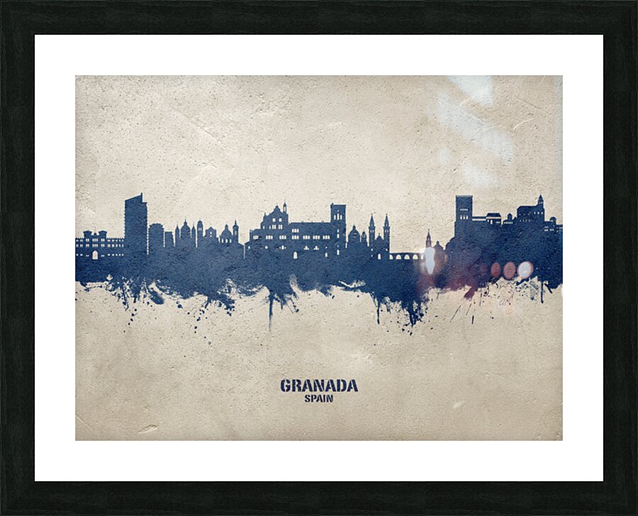 Granada Spain Skyline Picture Frame print