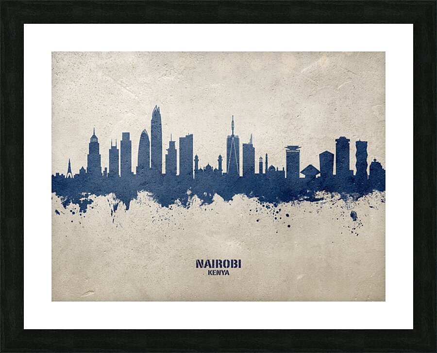 Nairobi Kenya Skyline Picture Frame print