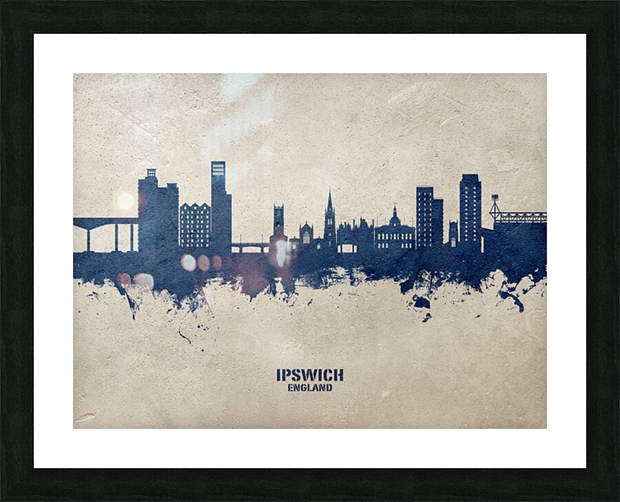 Ipswich England Skyline Picture Frame print