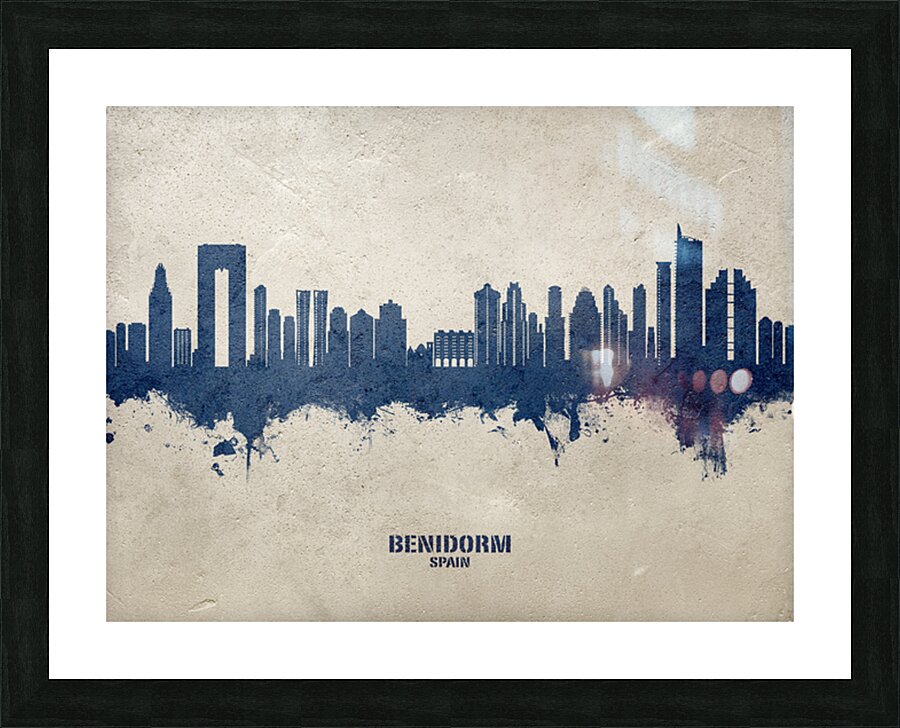 Benidorm Spain Skyline Picture Frame print