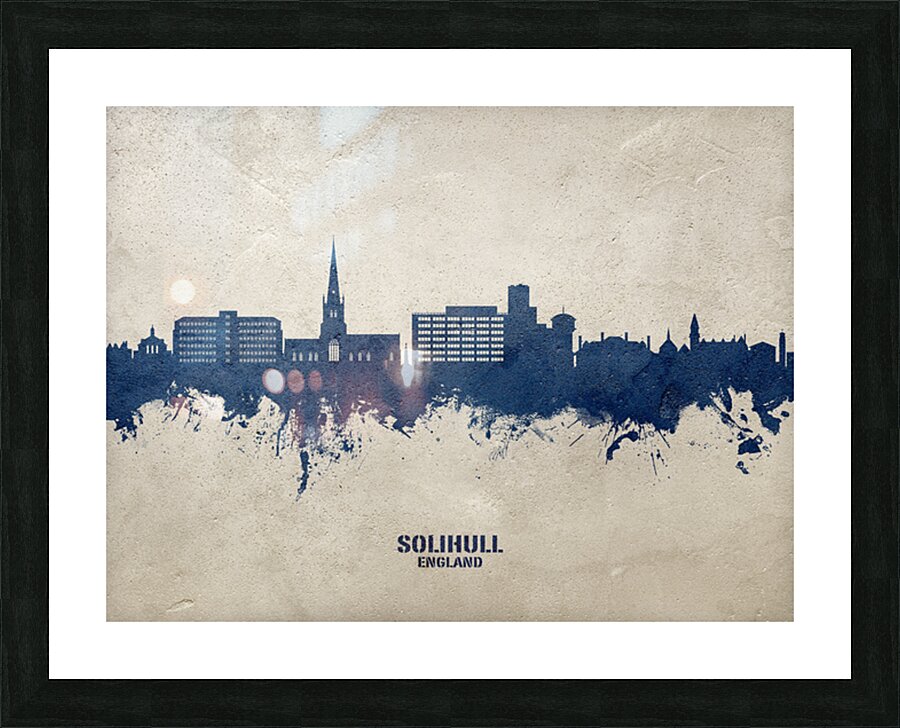 Solihull England Skyline Picture Frame print