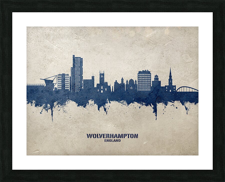 Wolverhampton England Skyline Picture Frame print