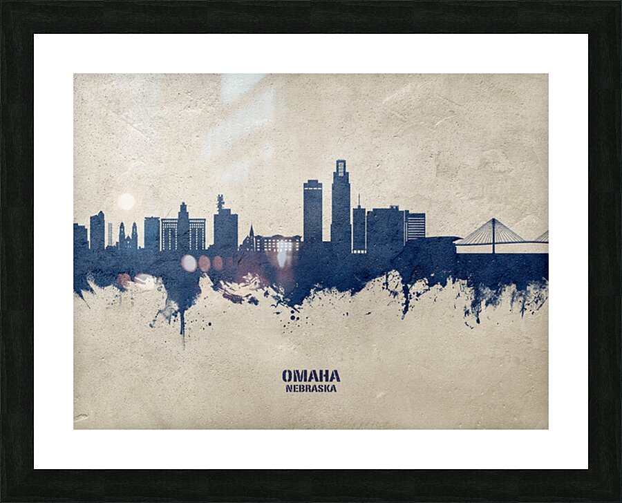 Omaha Nebraska Skyline Picture Frame print