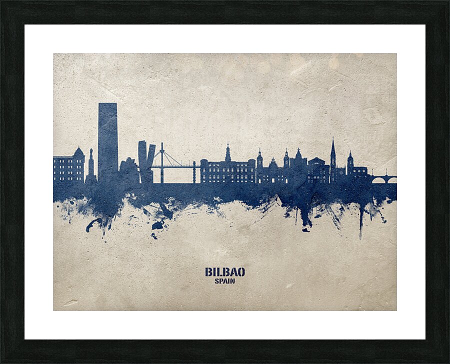 Bilbao Spain Skyline Picture Frame print