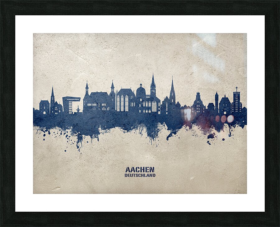 Aachen Germany Skyline Picture Frame print