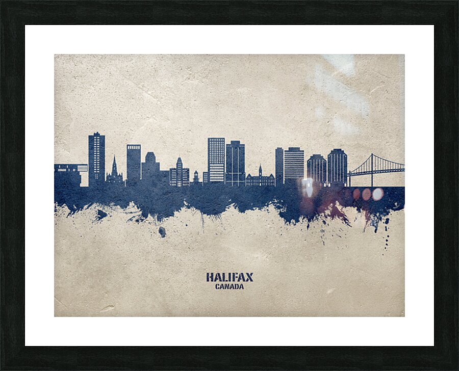 Halifax Canada Skyline Picture Frame print